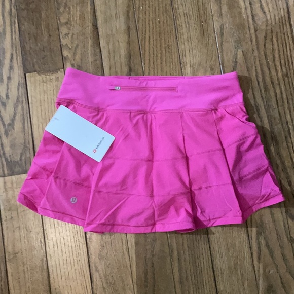 NWT LULULEMON Pace Rival Tennis Skirt Sonic PINK Size 6 Regular 12" - Picture 3 of 10